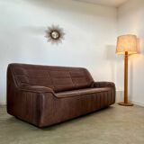 De Sede DS-84 vintage 3-seater designer thick buffalo leather sofa