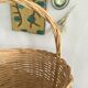 Round rattan basket 35 cm diameter