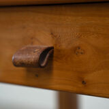 Solid elm desk by Roland Haeusler for Maison Regain