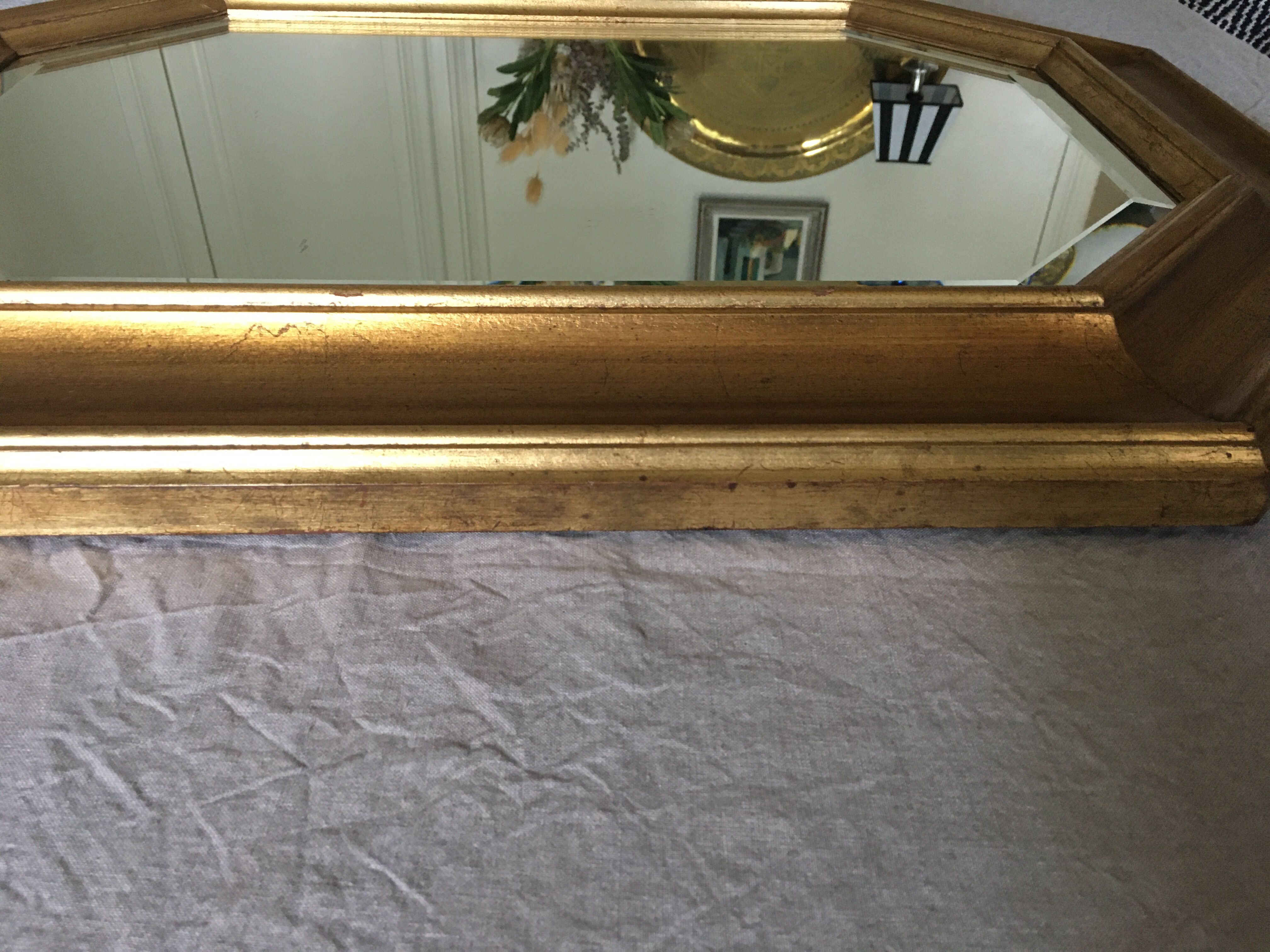 Octagonal mirror 78x58cm