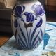 Iris vase, glazed stoneware