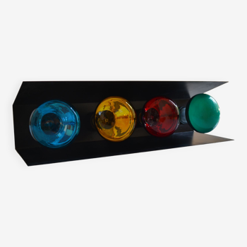 Rampe de lampe spot de couleur disco annees 70