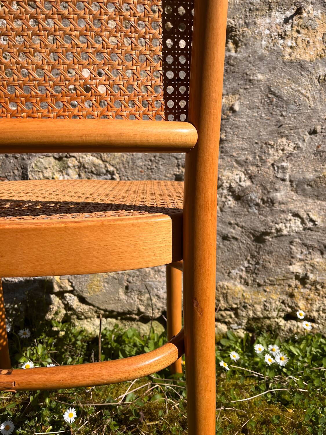 Joseph Hoffmann & Thonet natural wood chair
