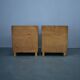 1940s pair of Art Deco bedside tables, Czechoslovakia