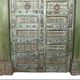 Old Indian door in old teak, original piece and patina