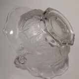 Transparent and translucent glass basket