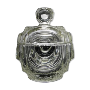Sugar bowl, postmodern new look, glass, Poland, 1970s