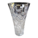 Lead crystal vase with flared neck, Bohemian/Boho chic style. High 25 cm