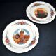 Sarreguemines lot de 2 assiettes à dessert Obernai décor Loux 3 fleurs