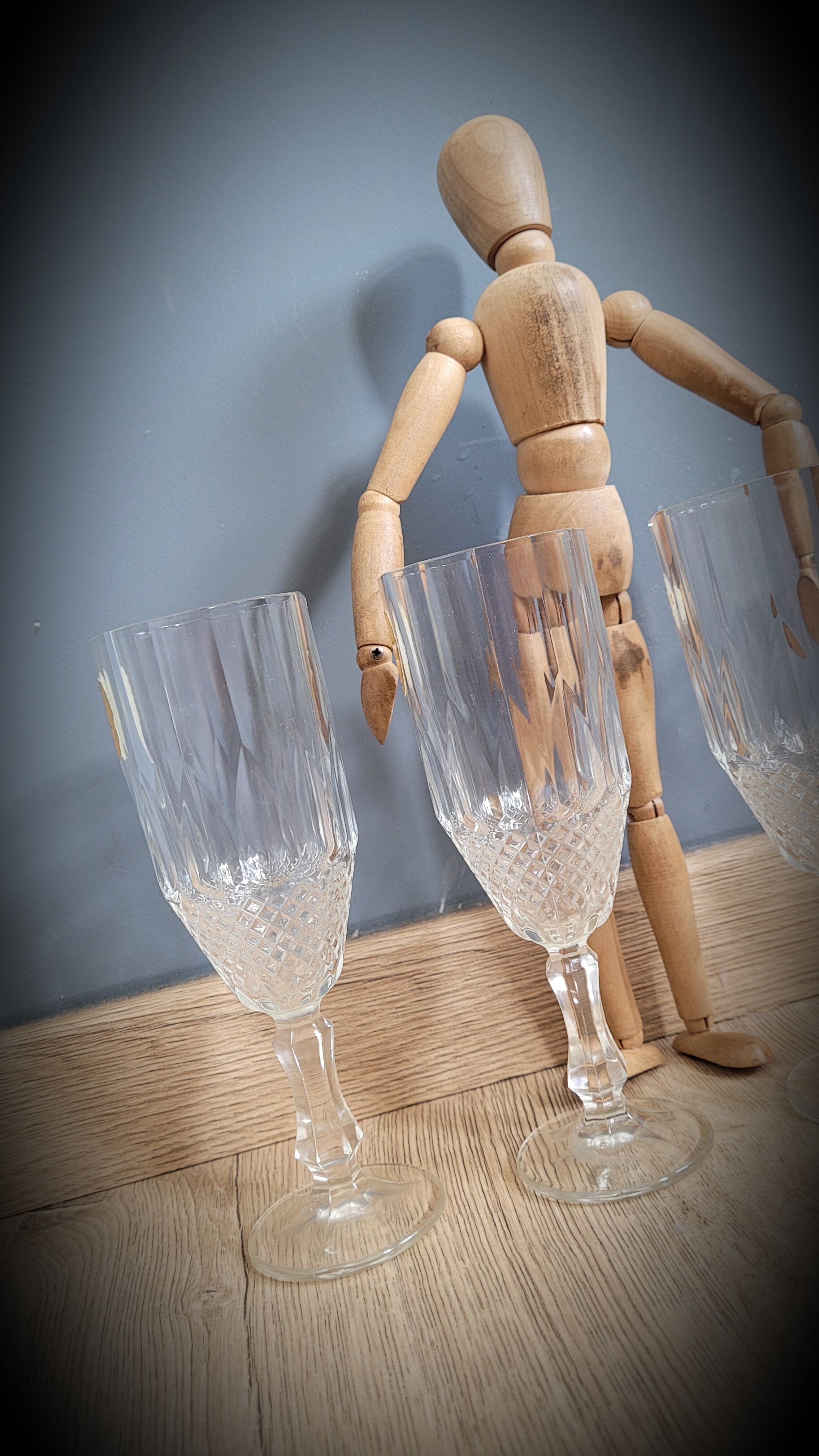Set 4 glasses champagne