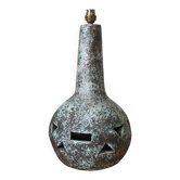 Large ceramic lamp base with dual lighting
