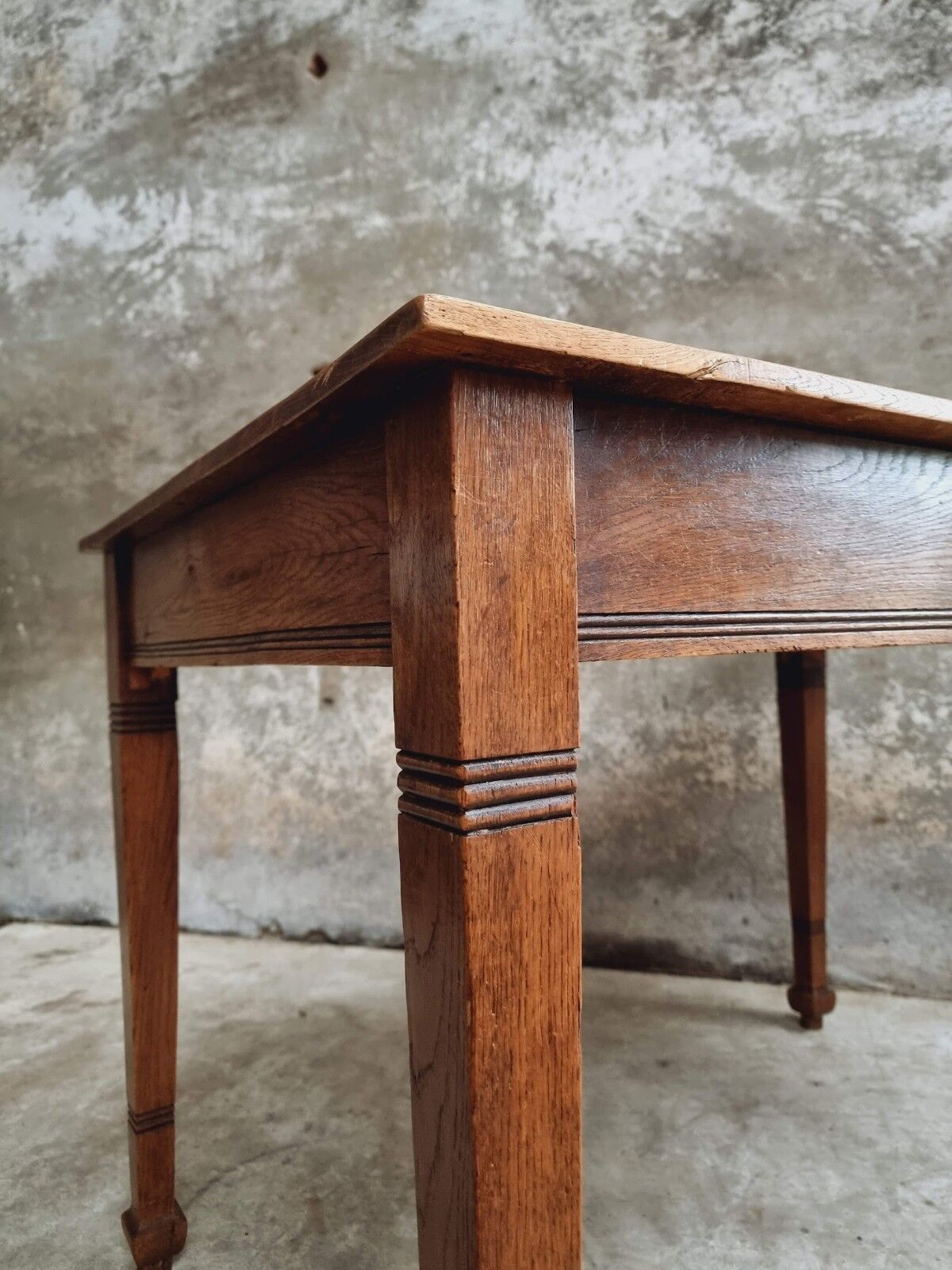 Antique oak table office table or kitchen table