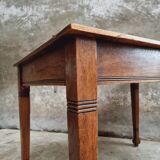 Antique oak table office table or kitchen table