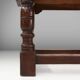 Antique solid Oak Table, France, 1850s
