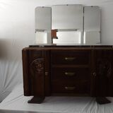 Art deco oak vanity