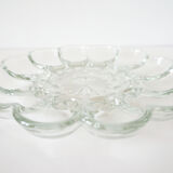 Flower glass presentation plates
