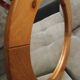 Round mirror round wood 80 - 60x60cm