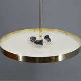 Lustre Bauhaus en laiton de Franta Anyz, 1930, restauré