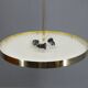 Bauhaus Brass Chandelier by Franta Anyz, 1930, Restored