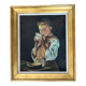 Tableau: Oil on canvas - portrait of a peasant woman
