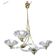 Extraordinary Art Deco Murano Glass and Bronze Chandelier by Barovier&Toso, 1950