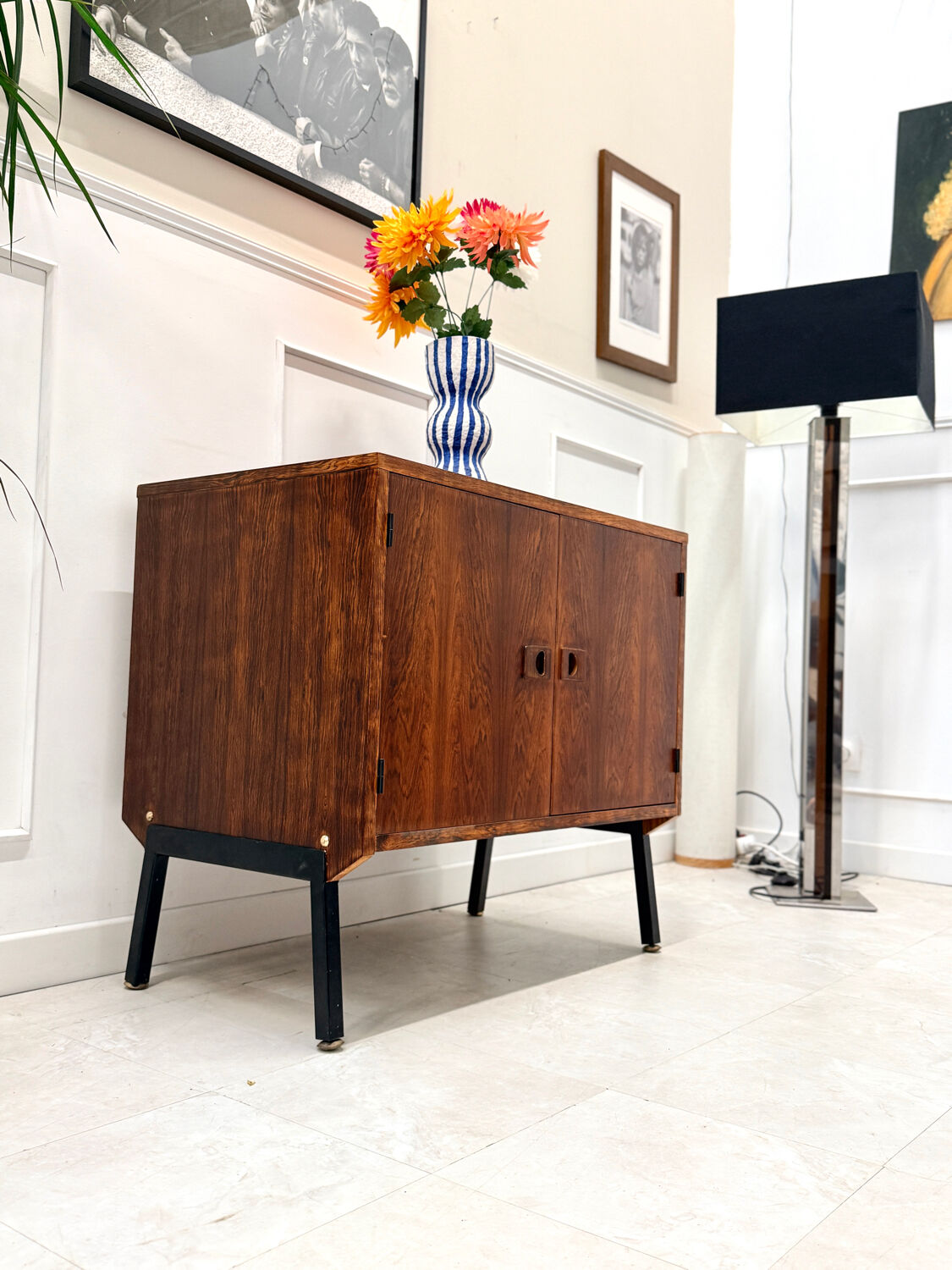 Modernist rosewood sideboard