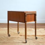 Scandinavian teak sewing box / worker 1960