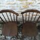 Mismatched bistro chairs
