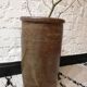 Brown glazed stoneware pot