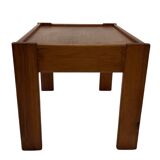 Vintage set of 3 side tables nesting pine wood 60s