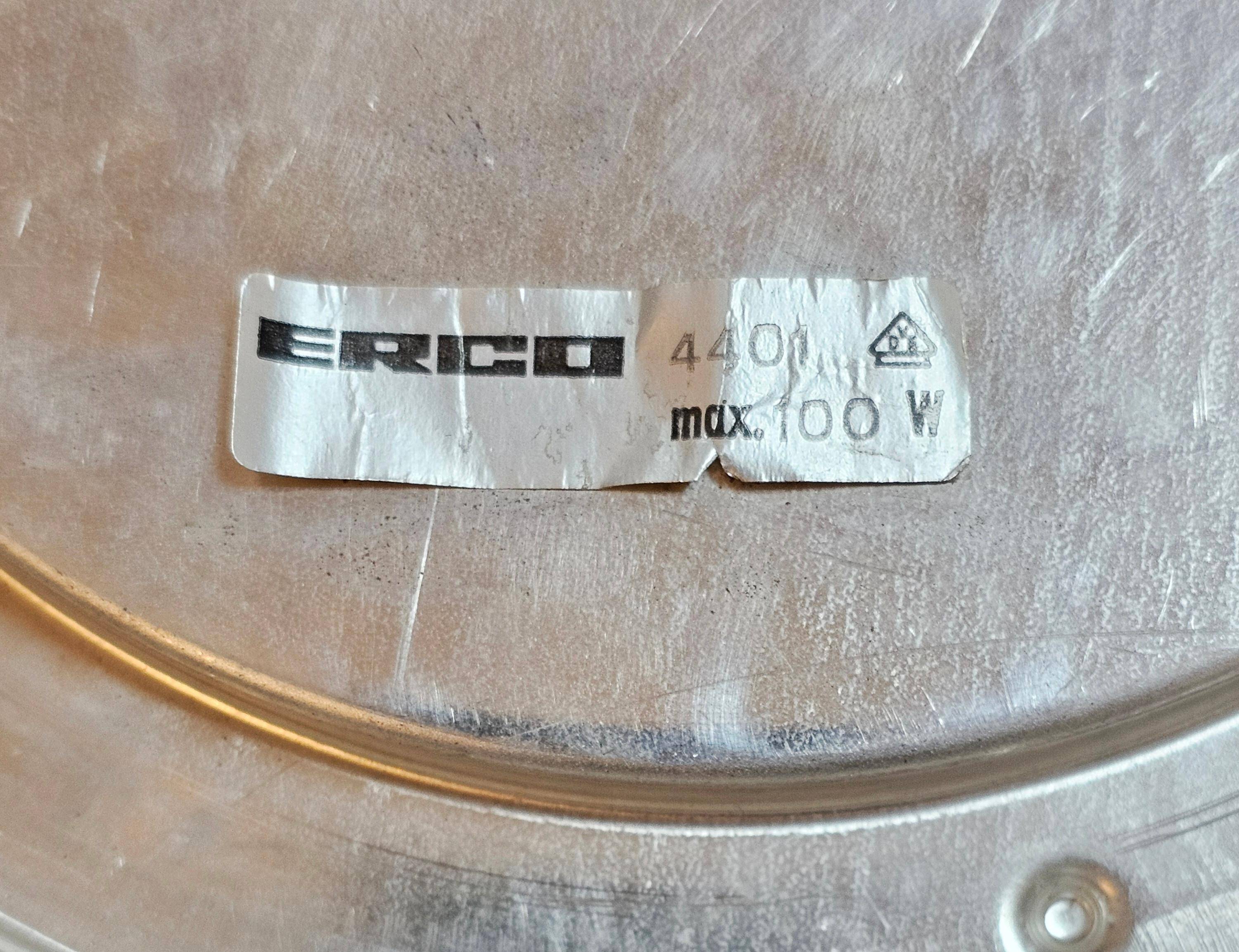 Mid Century wall lamp or ceiling light by ERCO from the 1960s.