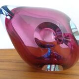 Large Sommerso Murano Glass Ashtray by Flavio Poli, Italy, 1960s