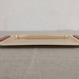 PM Italy brass and bakelite trays and bowl, 1960s-70s