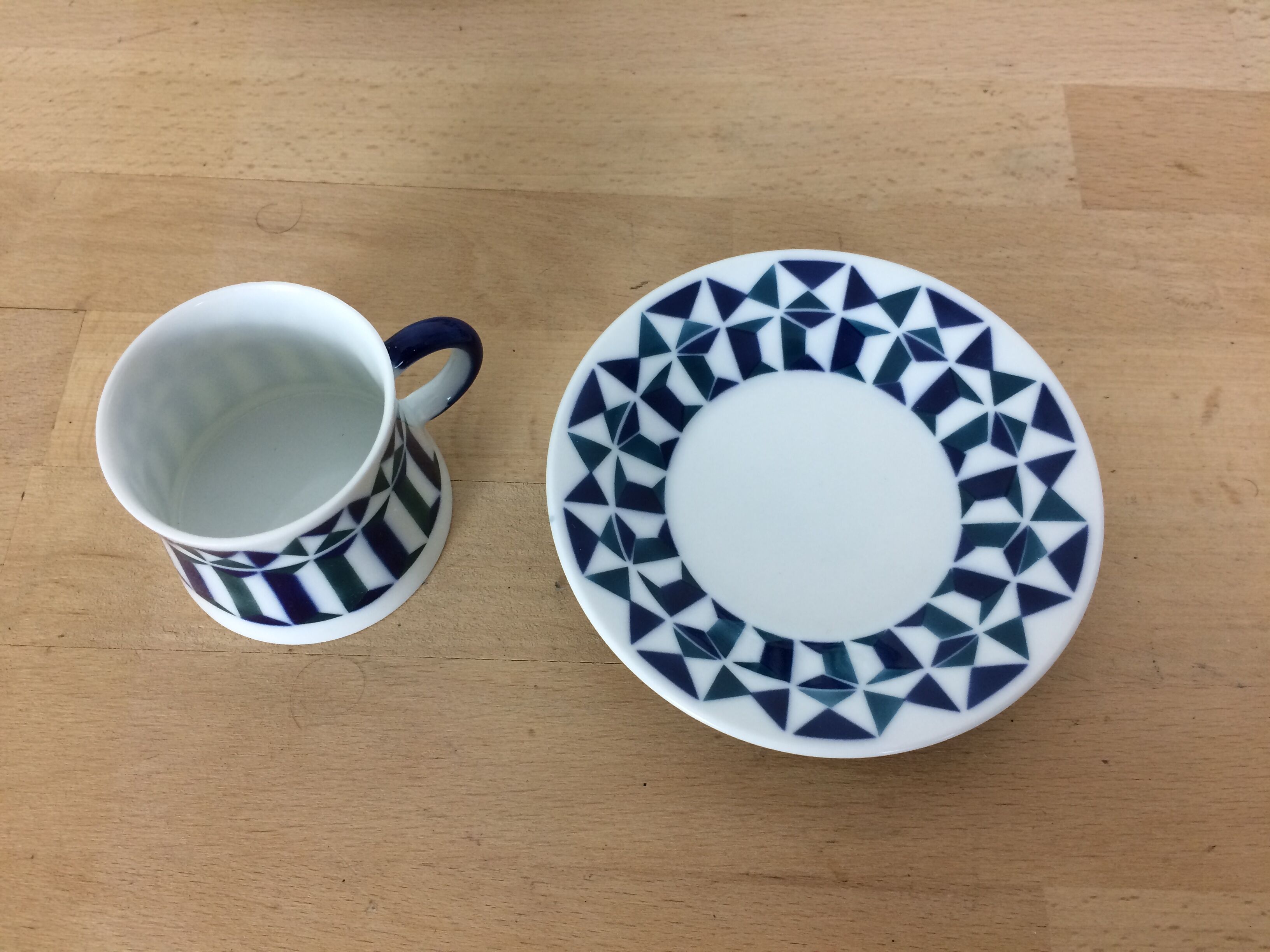 Coffee or tea service Sargadelos porcelain 6 cups