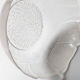 Salad Bowl Fleur, Vintage Decorative Clear Large Fruit Glass Bowl / Arcoroc