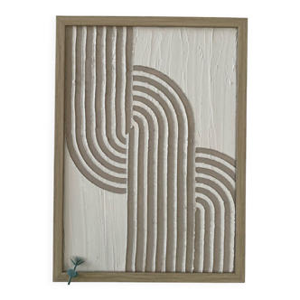 Abstract relief paintings