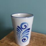 Alsace stoneware tumbler mug glass