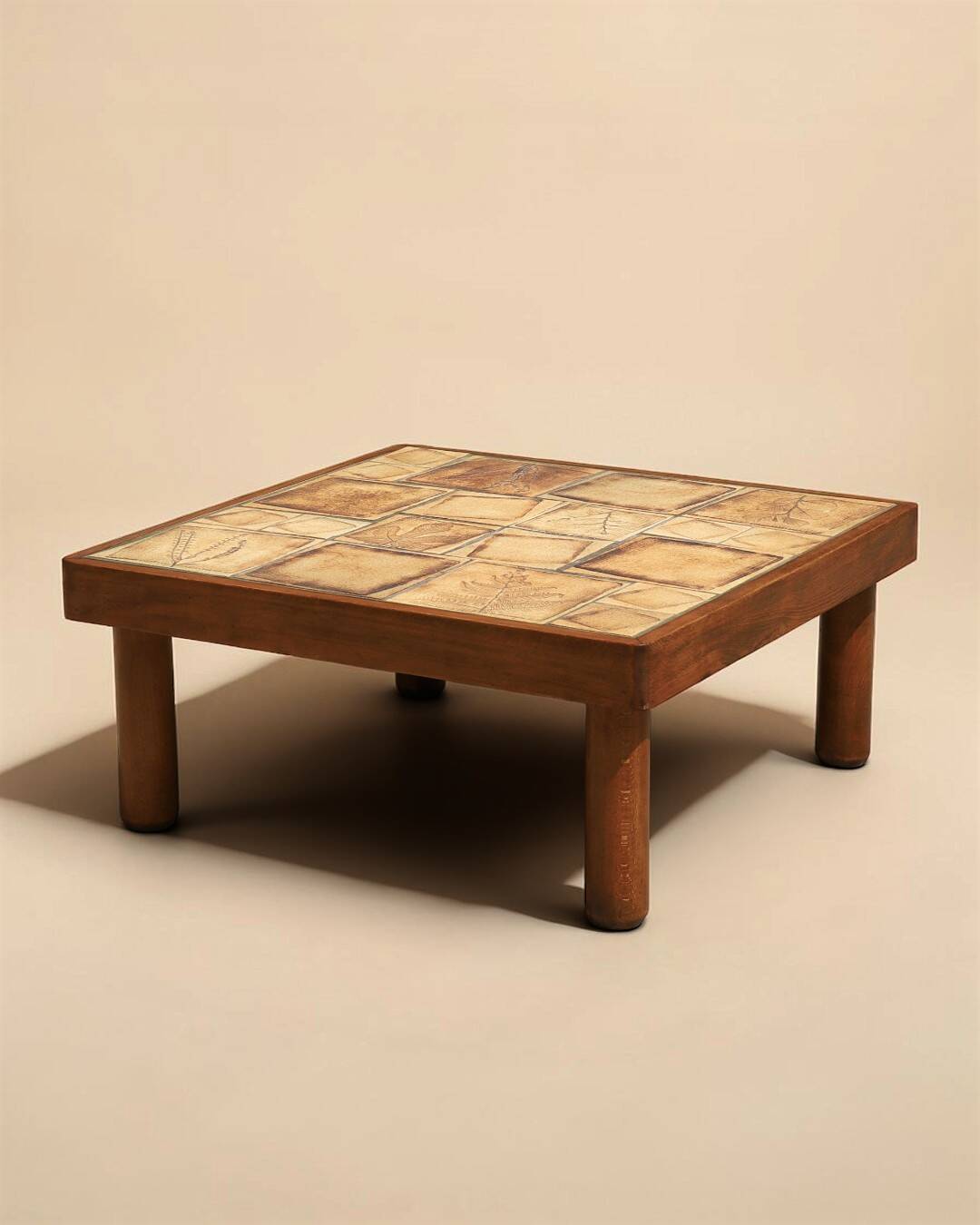 Table basse en céramique, Vallauris, France, 1970's