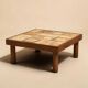 Table basse en céramique, Vallauris, France, 1970's