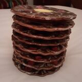 9-piece oyster service vallauris 1960s