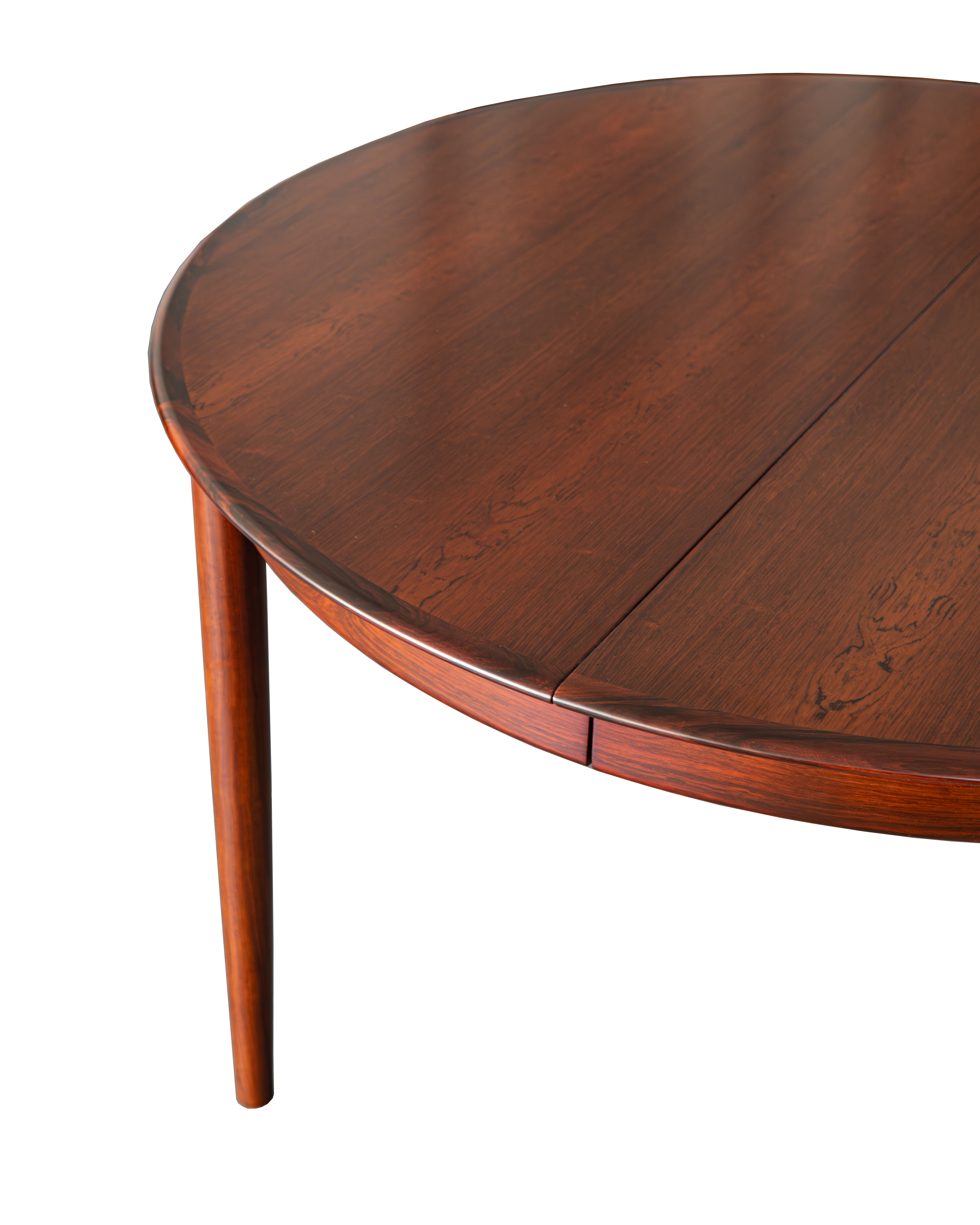 Danish extendable rosewood dinning table by Skovby
