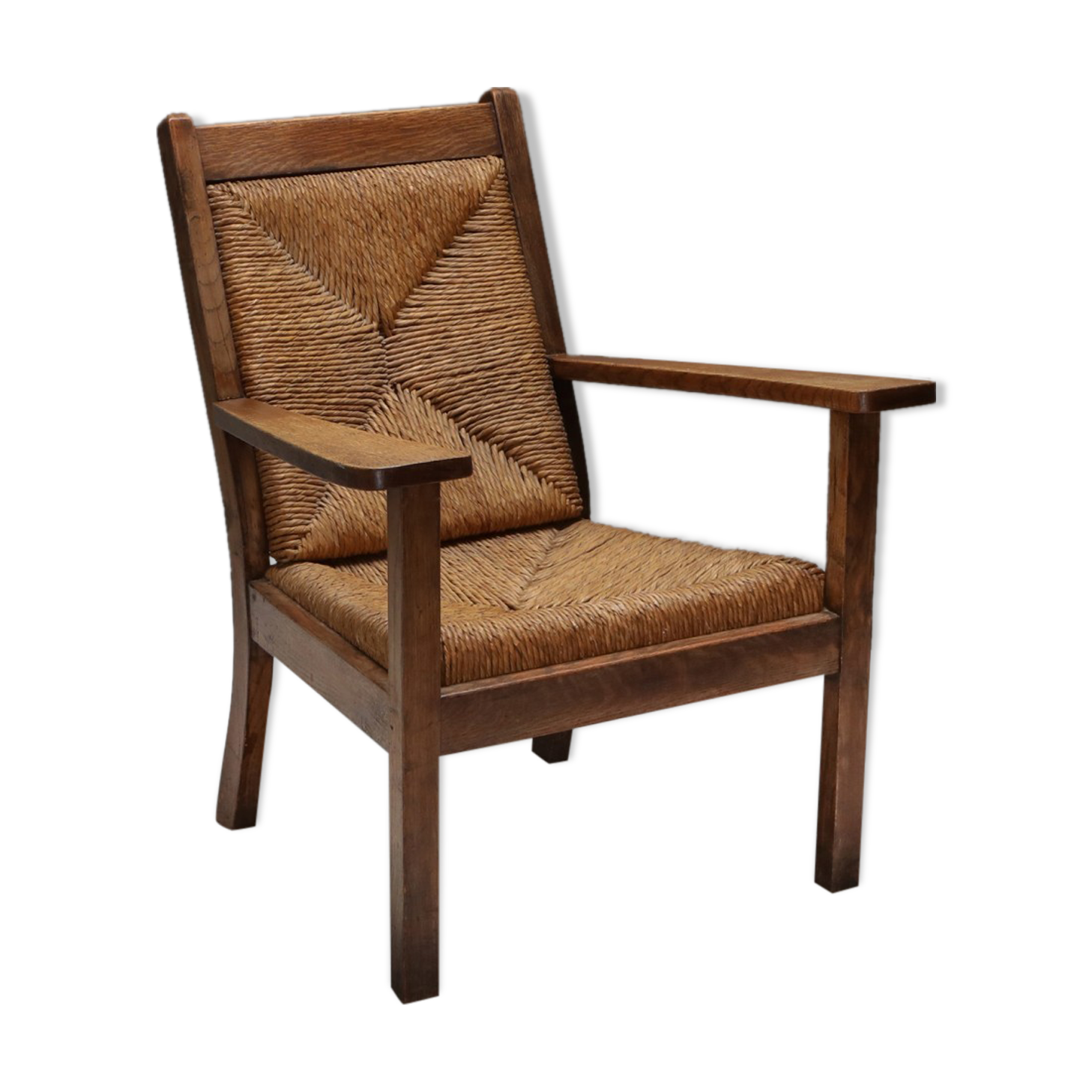 Rustic modern armchair 'Worpswede' - 1960
