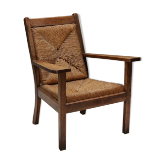 Rustic modern armchair 'Worpswede' - 1960