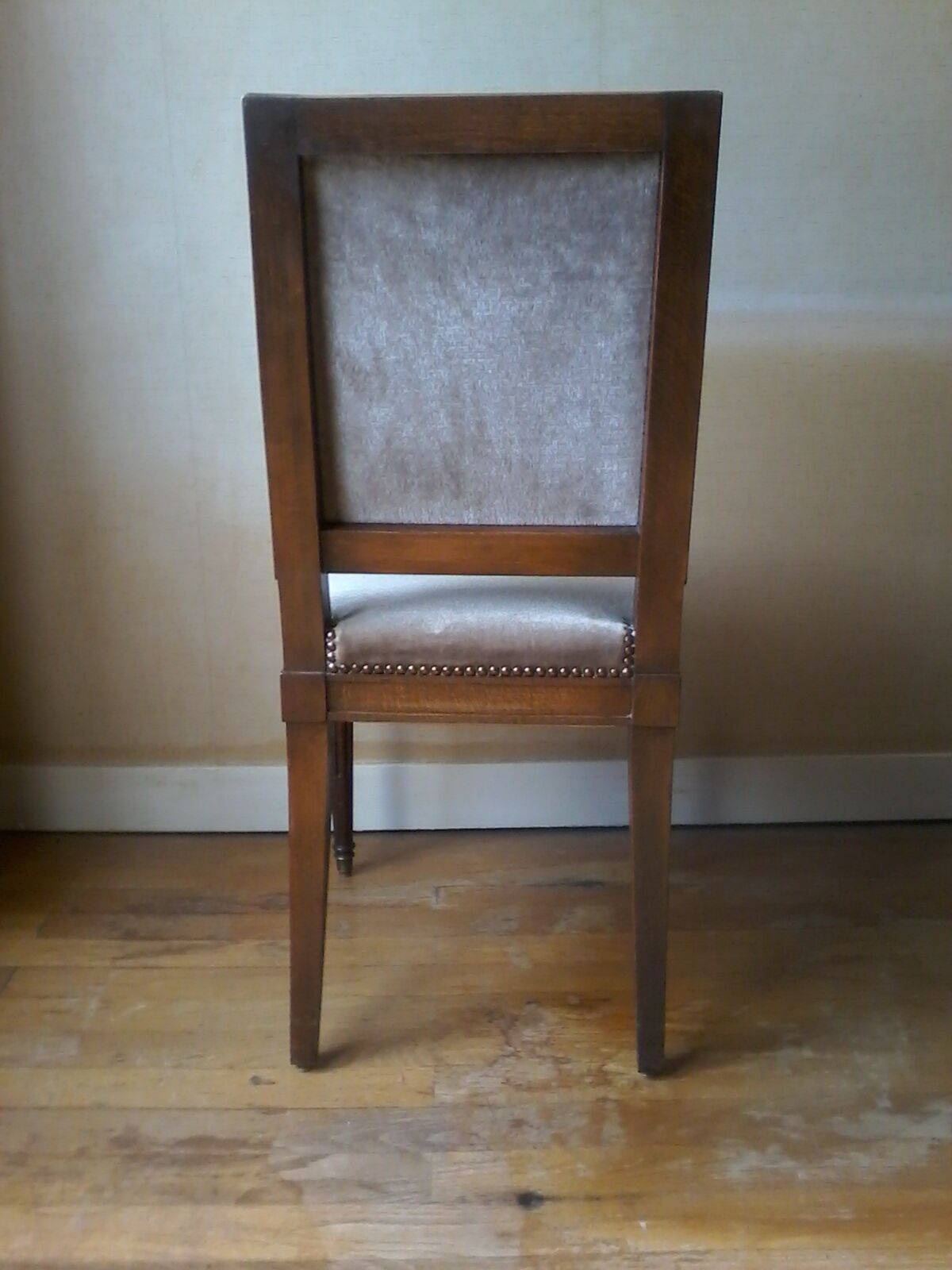 Velvet chairs from the years 1950