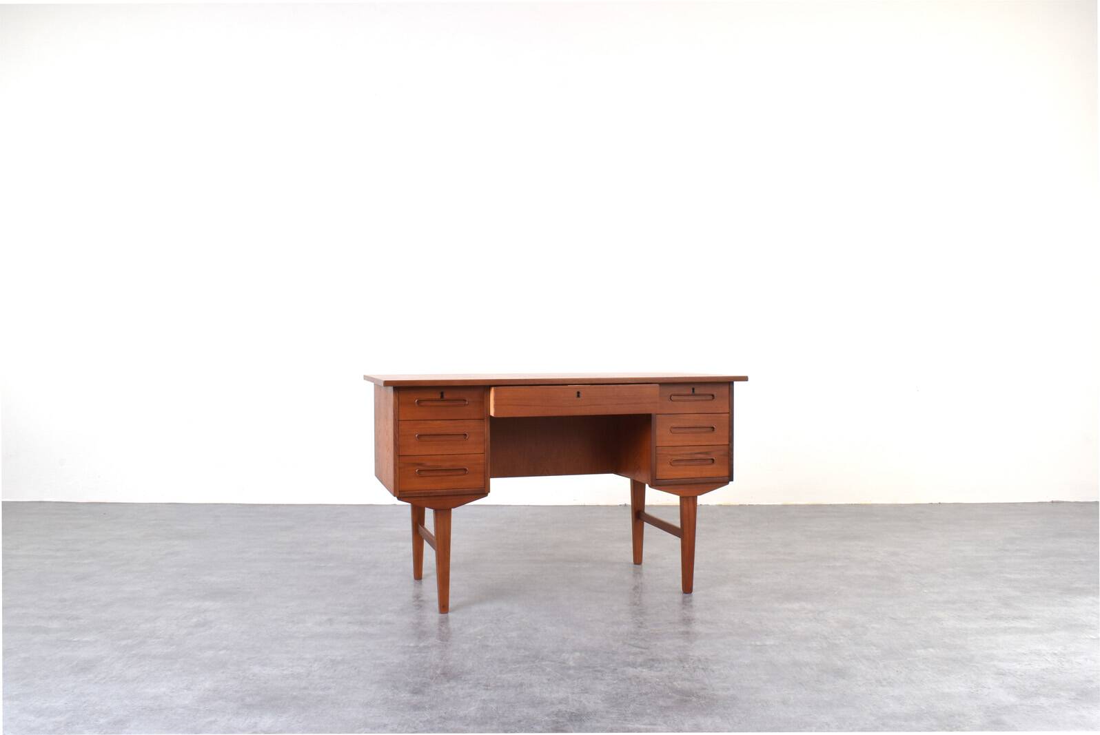 Mid-Century Danish Teak Executive Desk, 1960s.