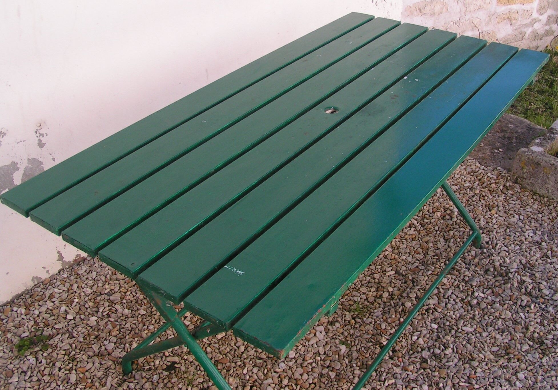 Folding garden table