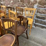 50 mismatched bistro chairs French Restaurant THonet mismatch wood bistro bentwood chairs baumann