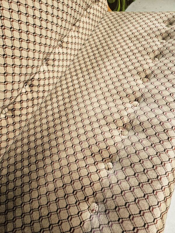 Banc vintage velour 1970