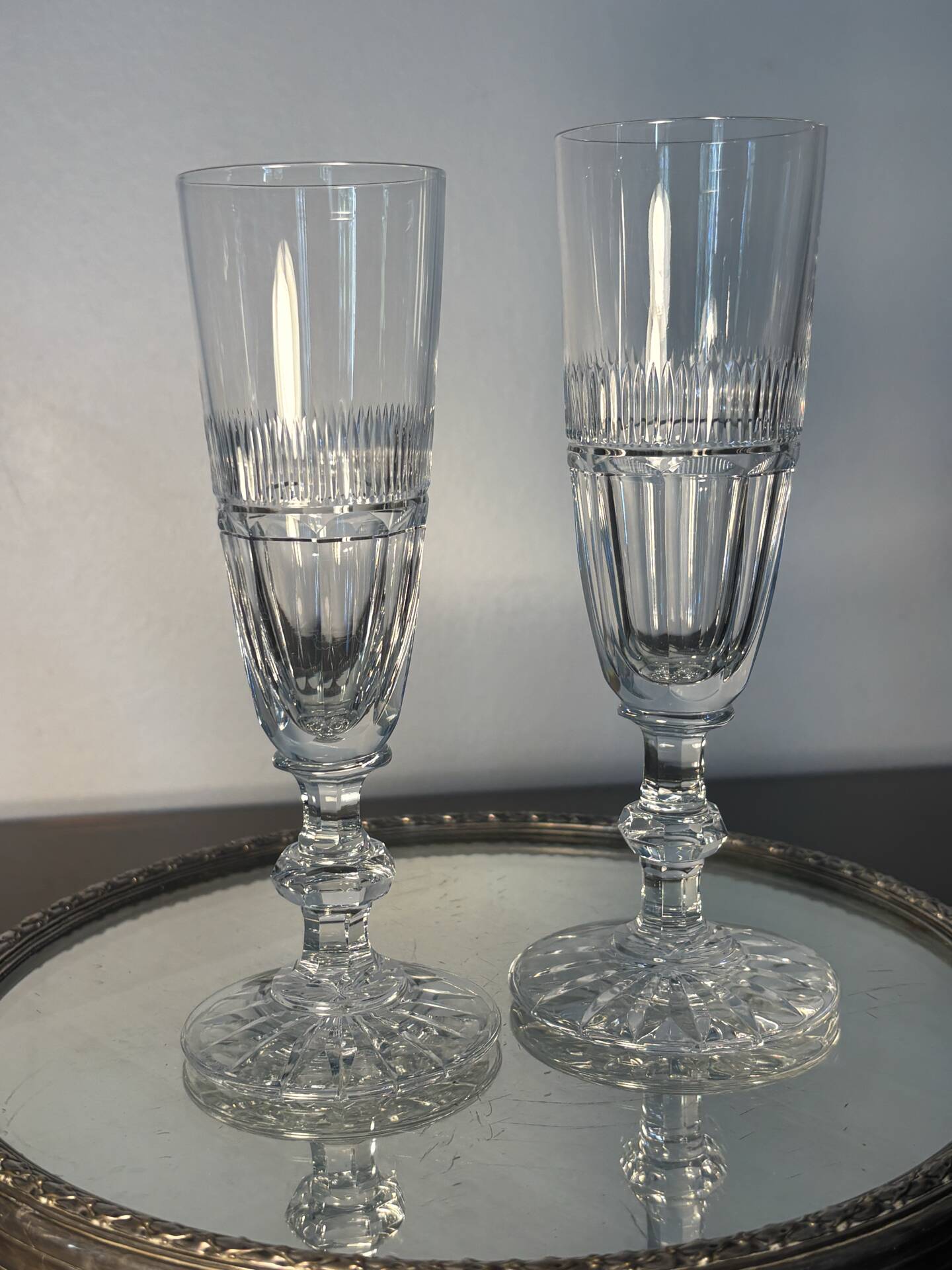 2 verres Saint Louis modèle Trianon