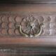 Armoire de ferme en chêne sculpté antique, 1780
